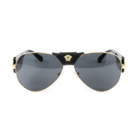 gold versace medusa aviator sunglasses|Versace sunglasses medusa vintage.